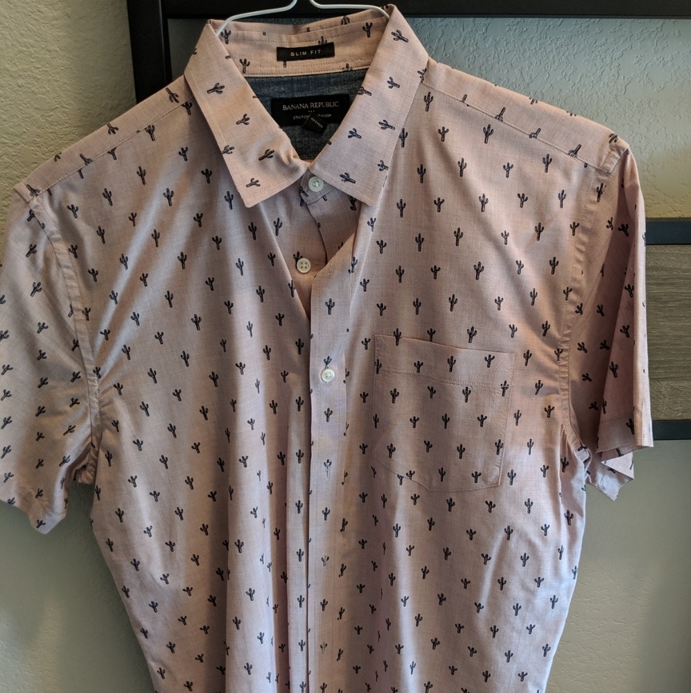 Banana republic short sleeve button up